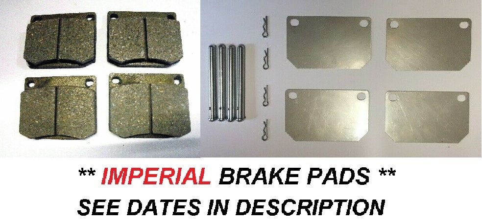 FRONT BRAKE PADS SET & FITTING KIT (Gilbern Genie & Invader) (1966- 72 Only)